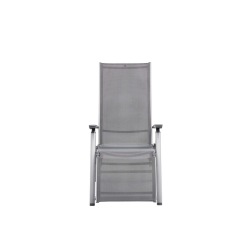 KETTLER CIRRUS SILVER-LINE RELAX - fotel z podnóżkiem (SREBRNY)